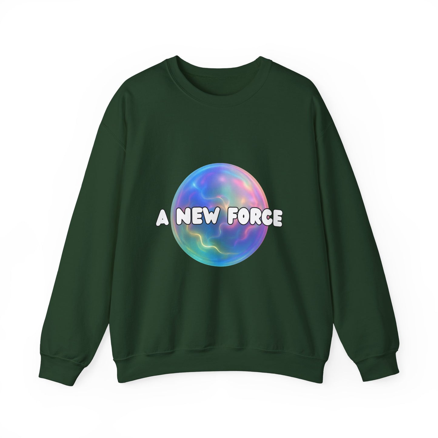 A New Force Crewneck Sweatshirt, Unisex Sweatshirt, Graphic Sweater, Casual Fashion, Comfortable Layering
