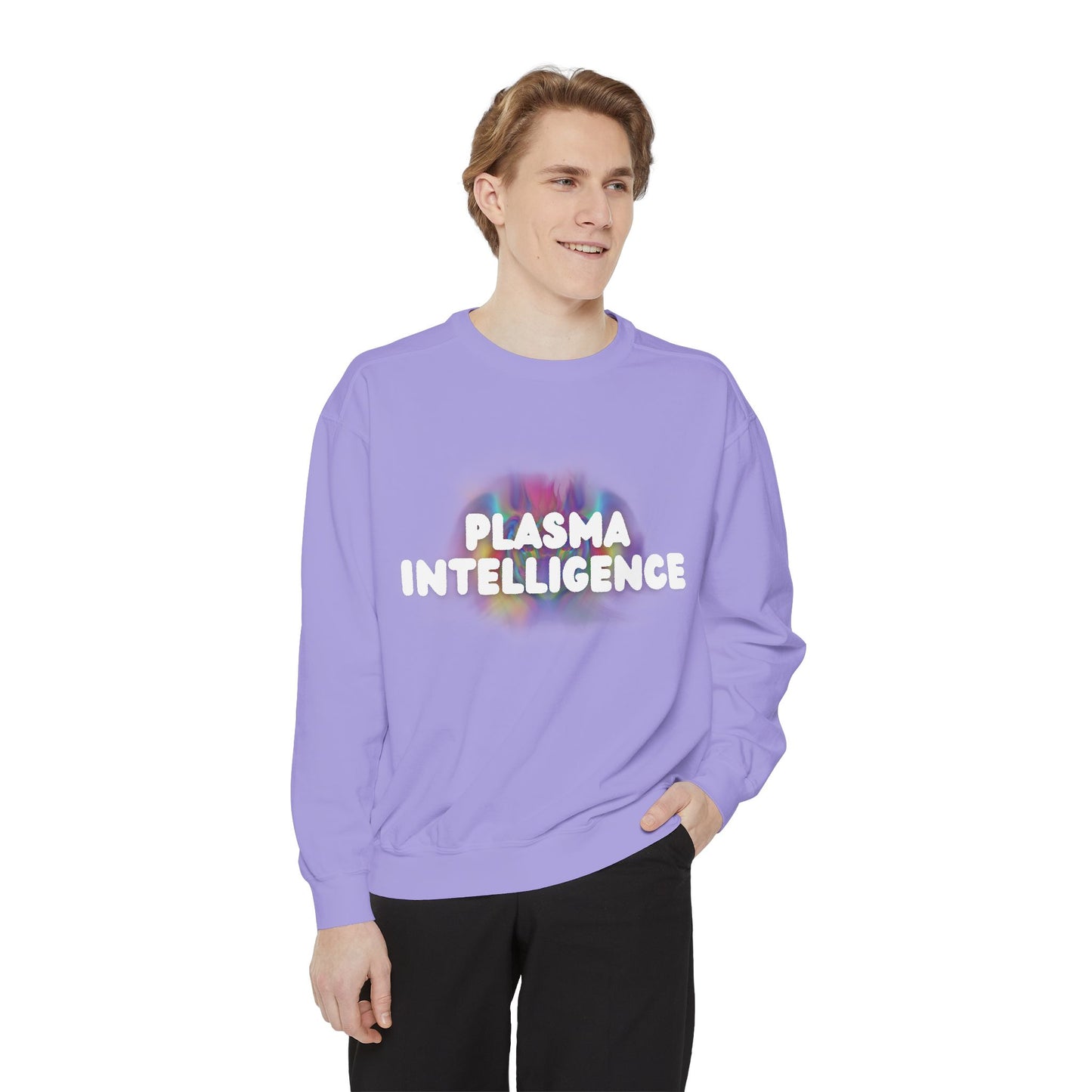 Plasma Intelligence Hoodless Pullover Sweatshirt for Men and Women with Long Sleeves