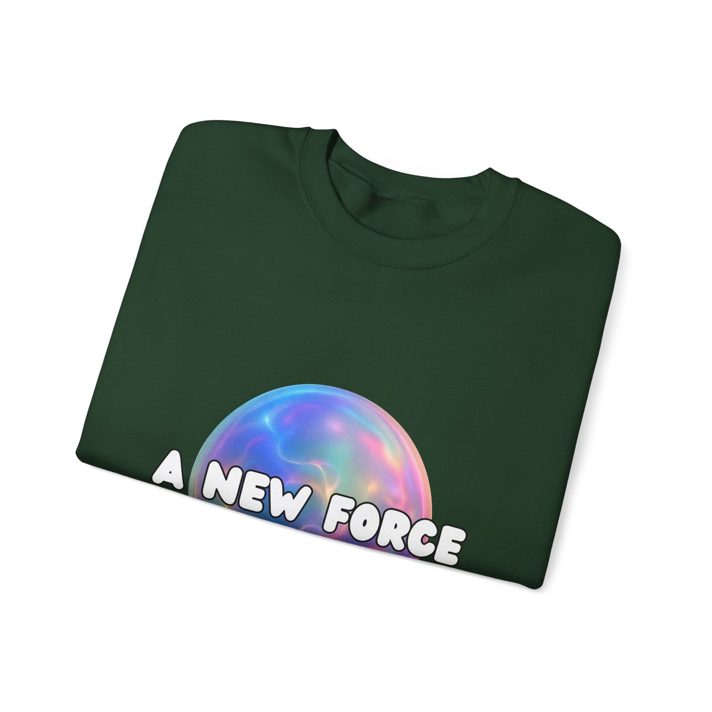 A New Force Crewneck Sweatshirt, Unisex Sweatshirt, Graphic Sweater, Casual Fashion, Comfortable Layering