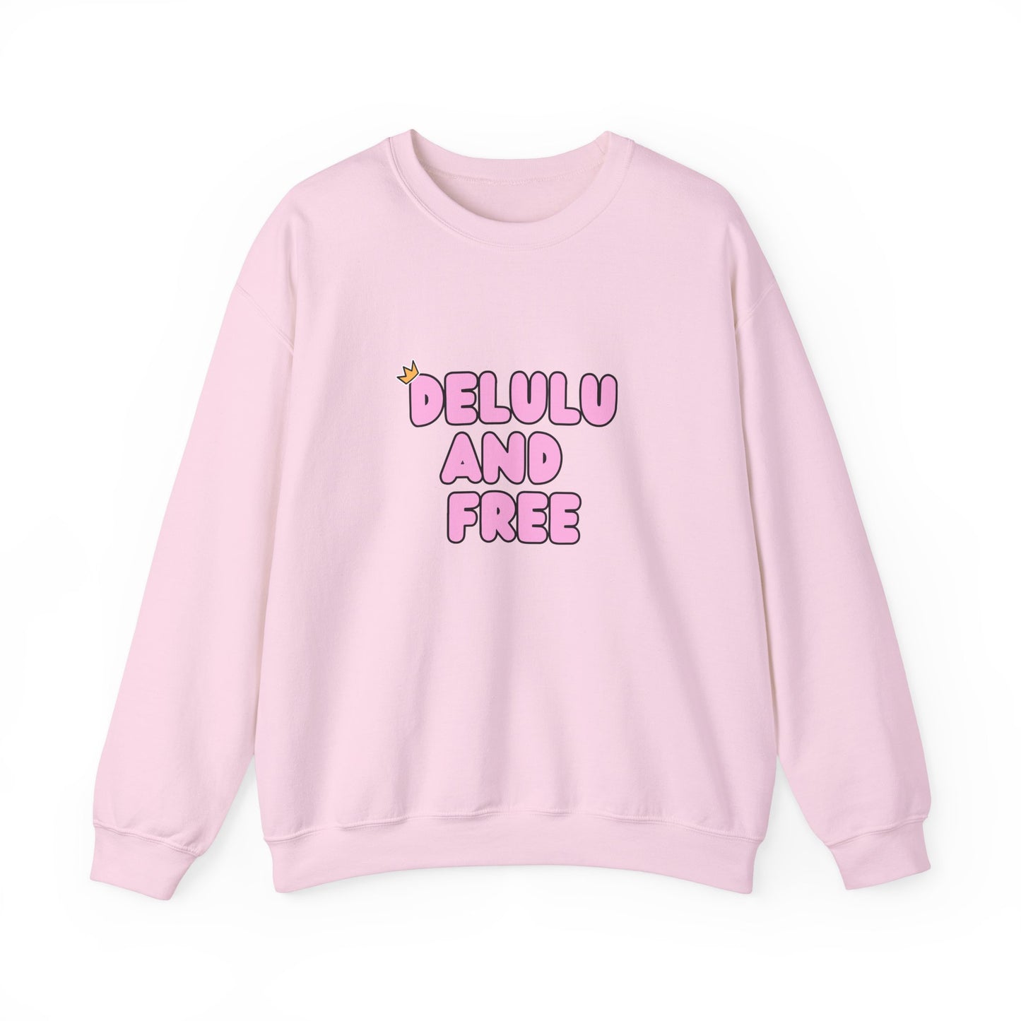 Delulu and Free - Unisex Heavy Blend™ Crewneck Sweatshirt