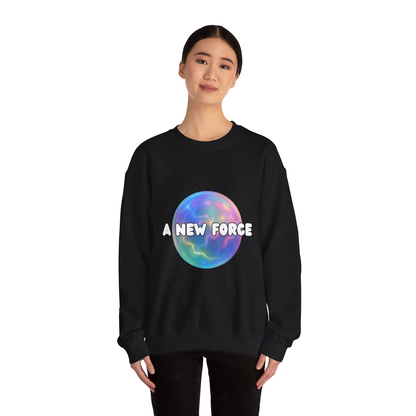 A New Force Crewneck Sweatshirt, Unisex Sweatshirt, Graphic Sweater, Casual Fashion, Comfortable Layering