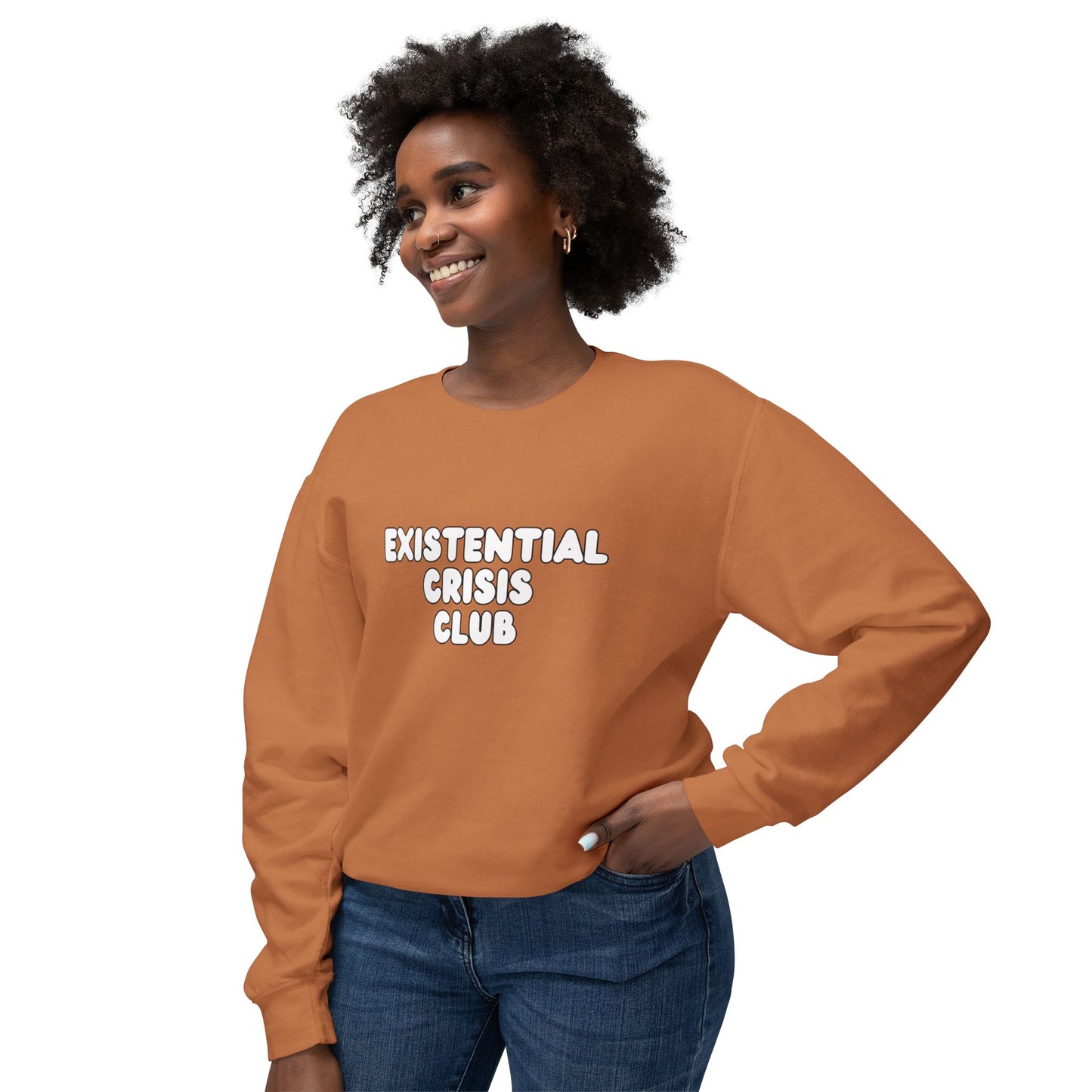Existential Crisis Club - Unisex Lightweight Crewneck Sweatshirt