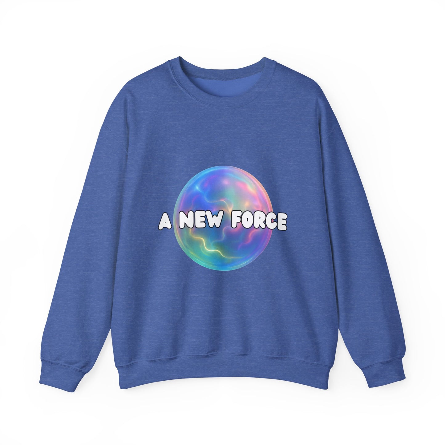 A New Force Crewneck Sweatshirt, Unisex Sweatshirt, Graphic Sweater, Casual Fashion, Comfortable Layering