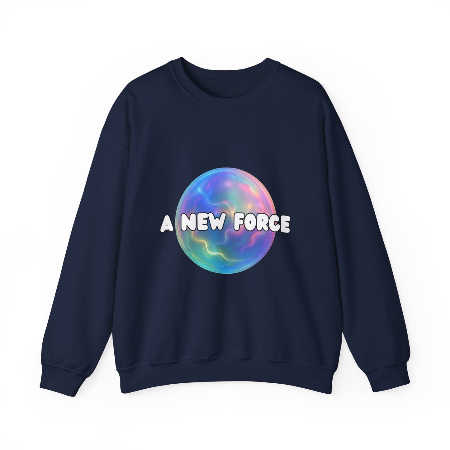A New Force Crewneck Sweatshirt, Unisex Sweatshirt, Graphic Sweater, Casual Fashion, Comfortable Layering