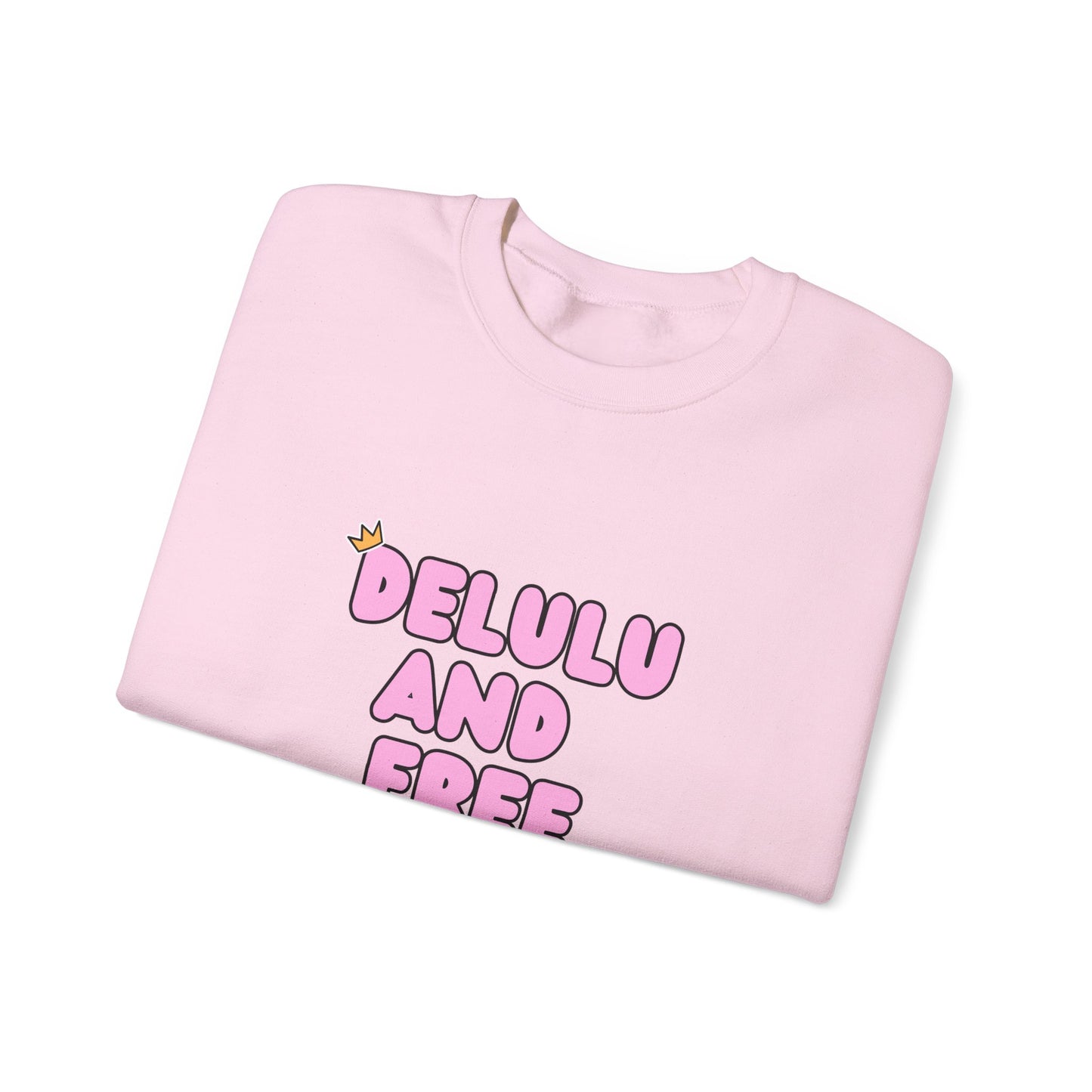 Delulu and Free - Unisex Heavy Blend™ Crewneck Sweatshirt