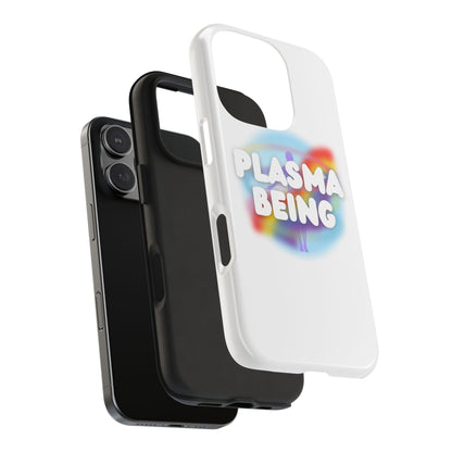 Plasma Being Tough Phone Case in White