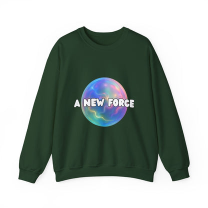 A New Force Crewneck Sweatshirt, Unisex Sweatshirt, Graphic Sweater, Casual Fashion, Comfortable Layering