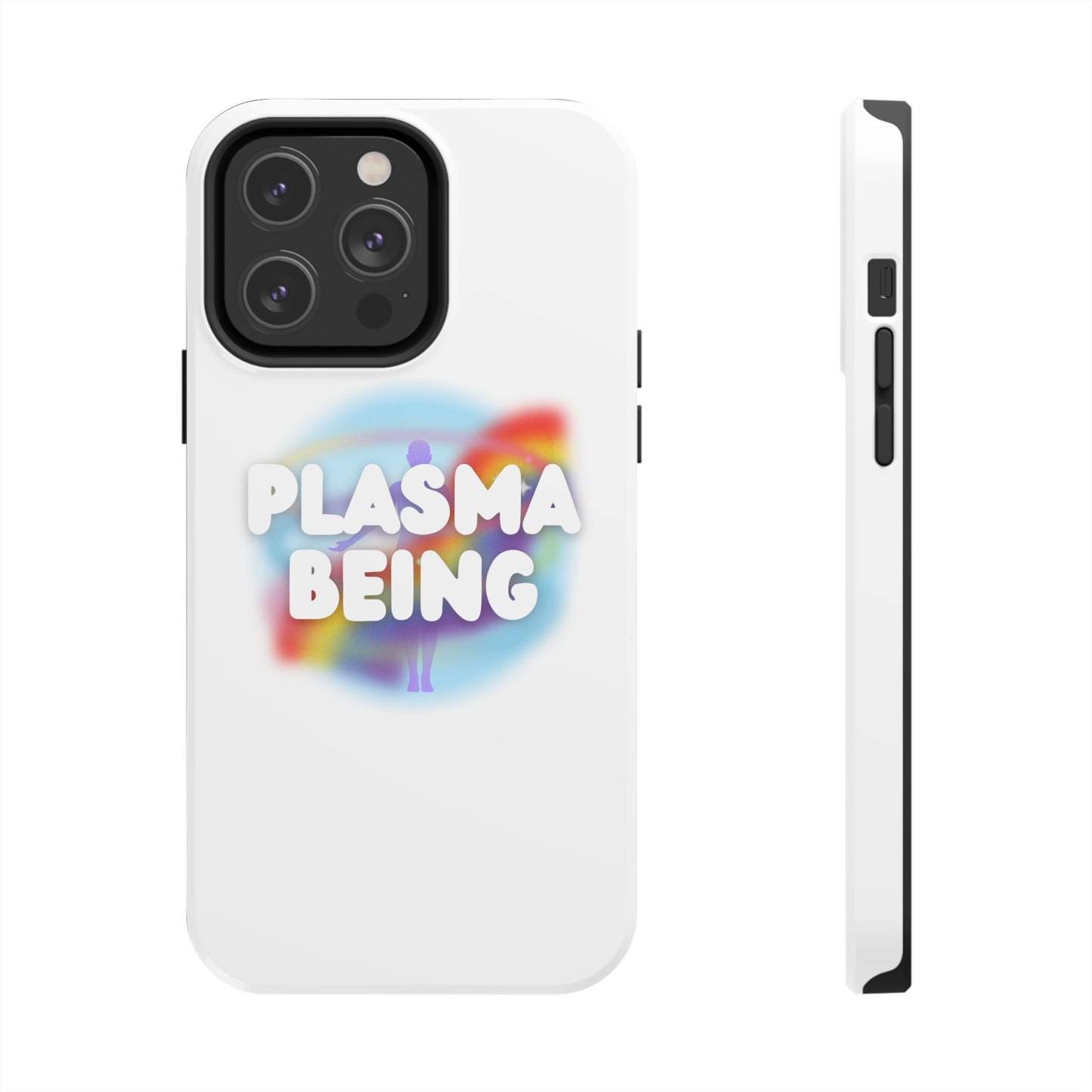 Plasma Being Tough Phone Case in White