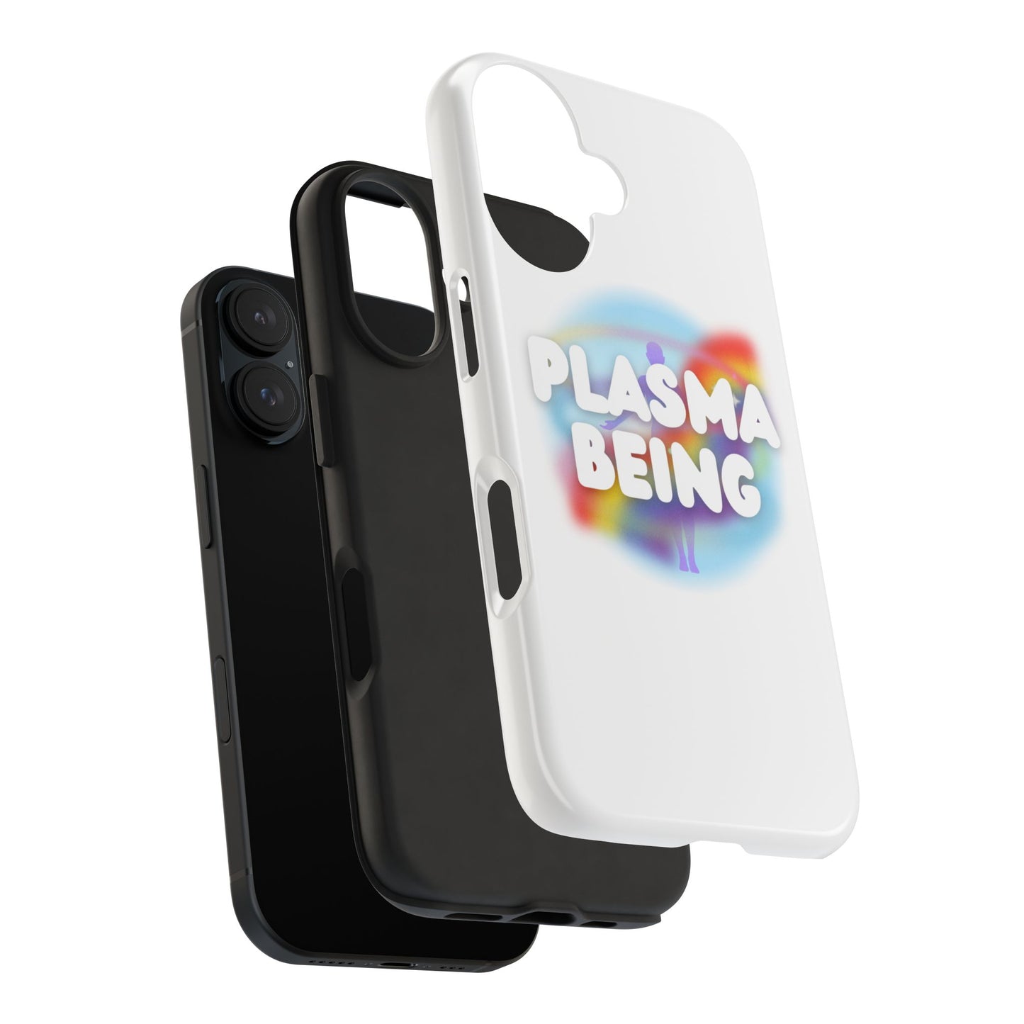 Plasma Being Tough Phone Case in White