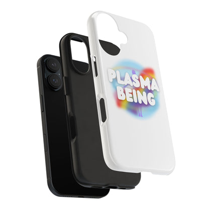 Plasma Being Tough Phone Case in White