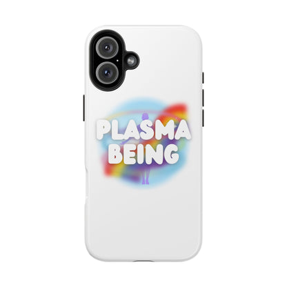 Plasma Being Tough Phone Case in White