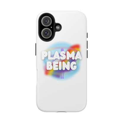 Plasma Being Tough Phone Case in White