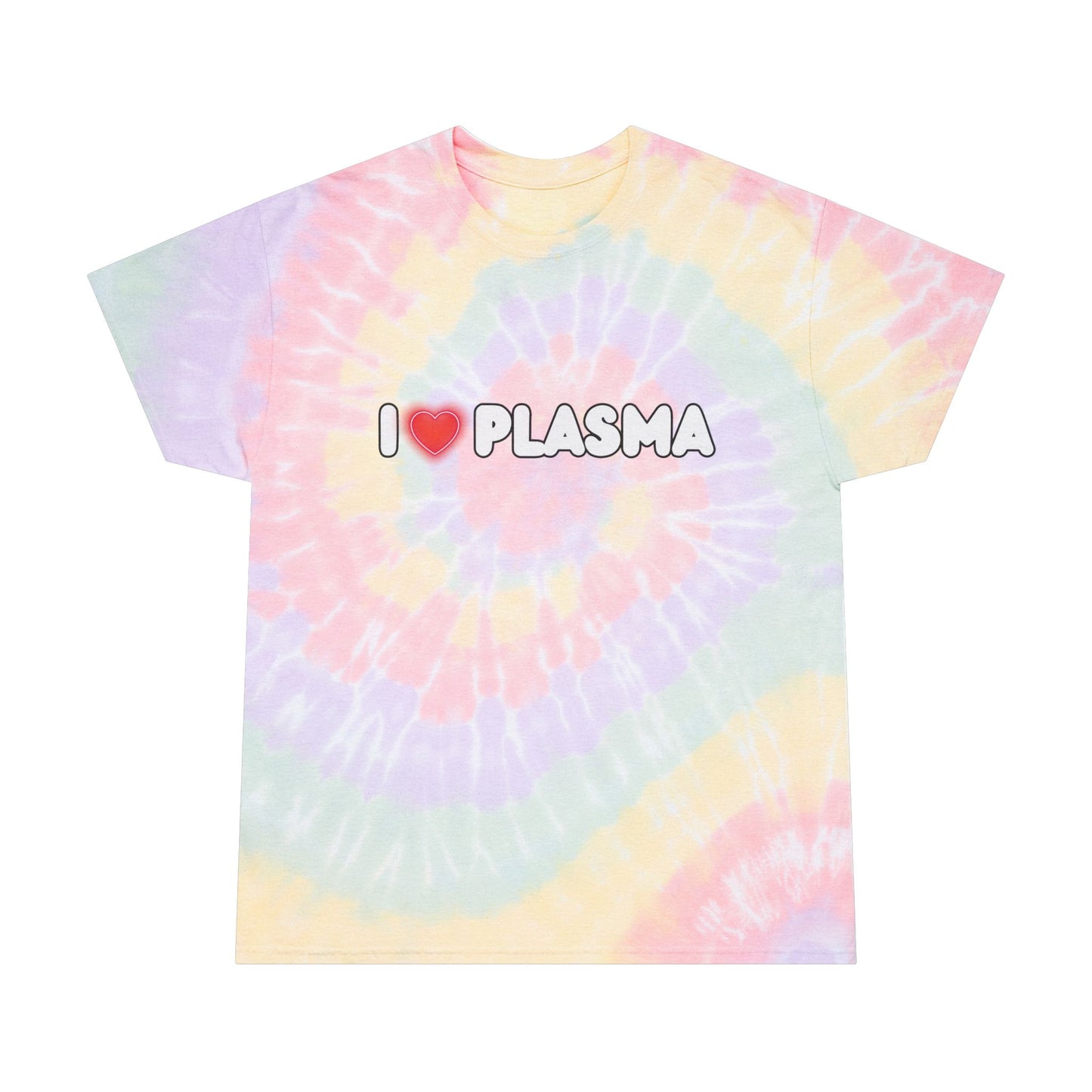 I ❤️ Plasma Tie-Dye Tee - Colorful Spiral Design for Spring/Summer Vibes
