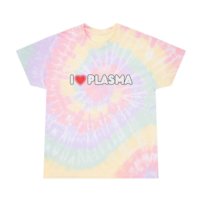 I ❤️ Plasma Tie-Dye Tee - Colorful Spiral Design for Spring/Summer Vibes