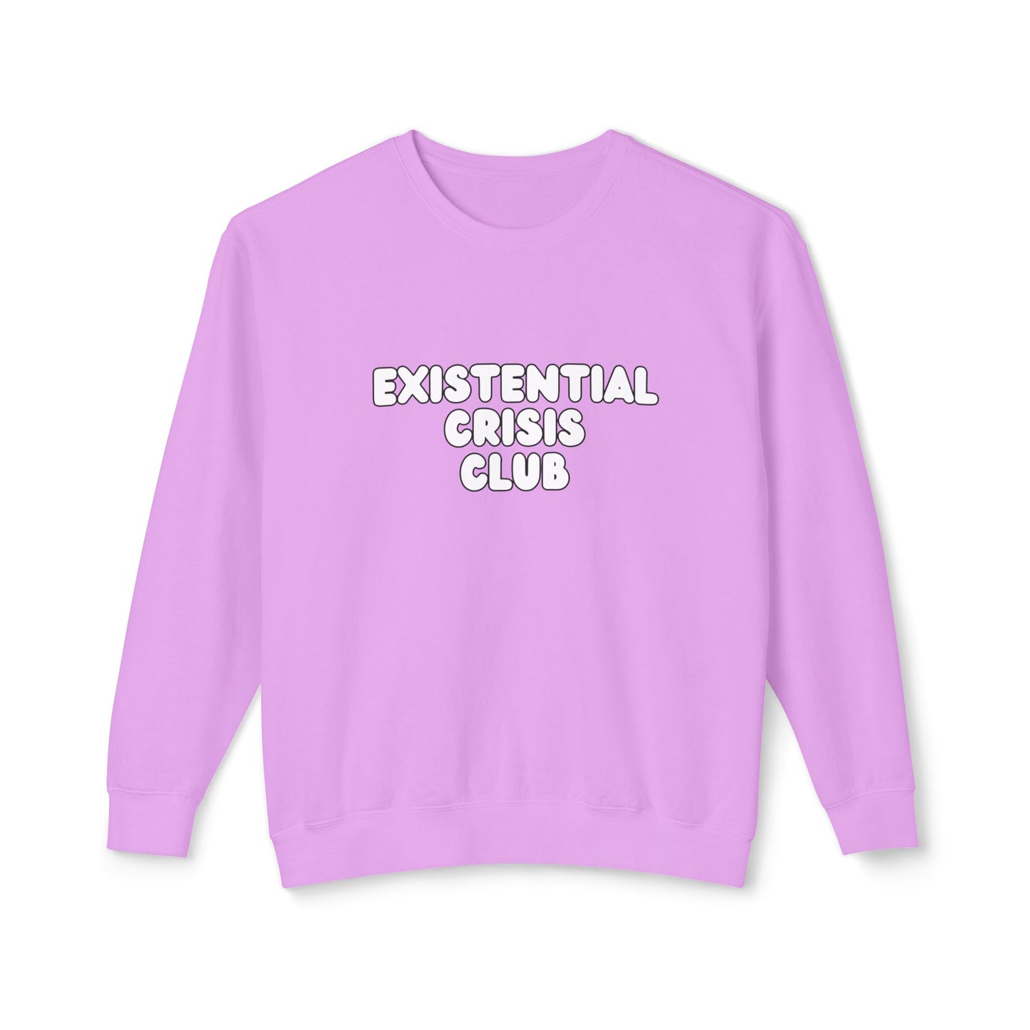 Existential Crisis Club - Unisex Lightweight Crewneck Sweatshirt