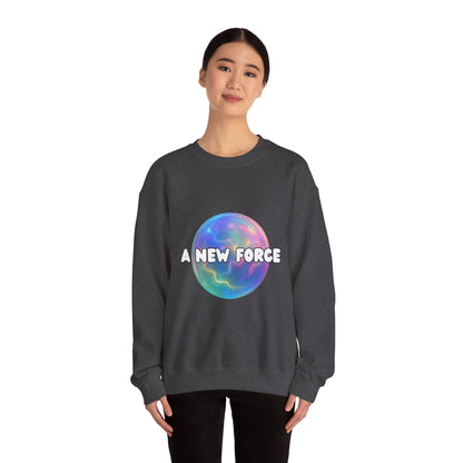A New Force Crewneck Sweatshirt, Unisex Sweatshirt, Graphic Sweater, Casual Fashion, Comfortable Layering