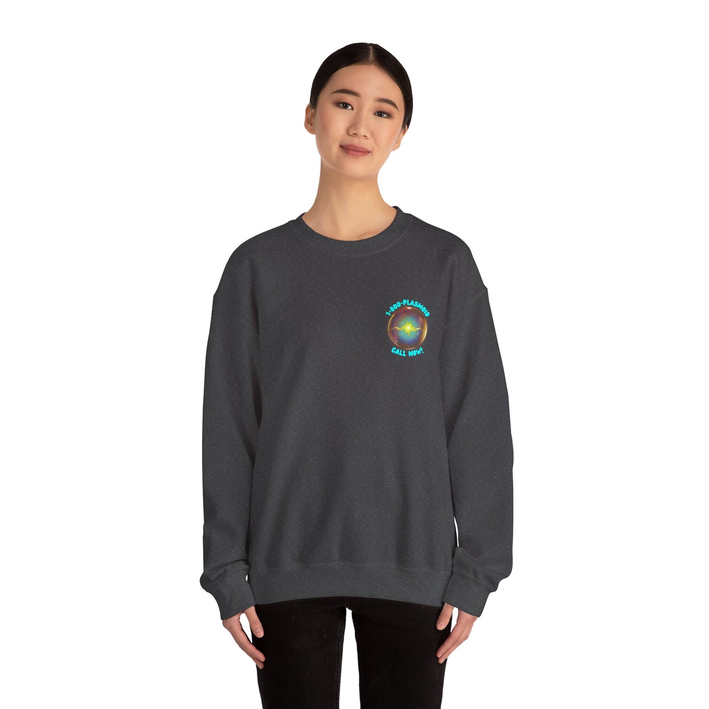 1-800-PLASMOID Unisex Heavy Blend™ Crewneck Sweatshirt