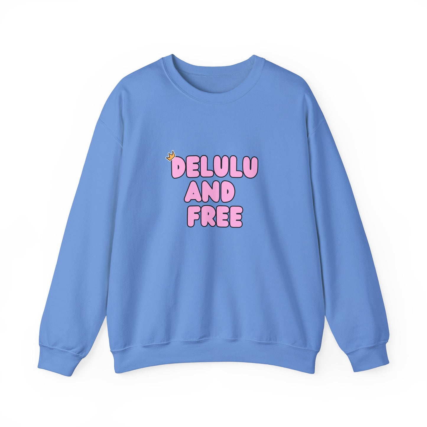 Delulu and Free - Unisex Heavy Blend™ Crewneck Sweatshirt