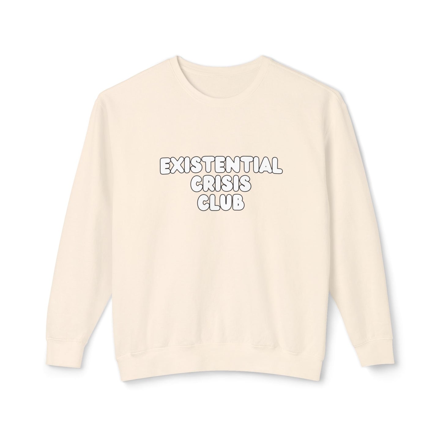 Existential Crisis Club - Unisex Lightweight Crewneck Sweatshirt