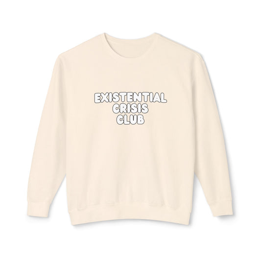 Existential Crisis Club - Unisex Lightweight Crewneck Sweatshirt