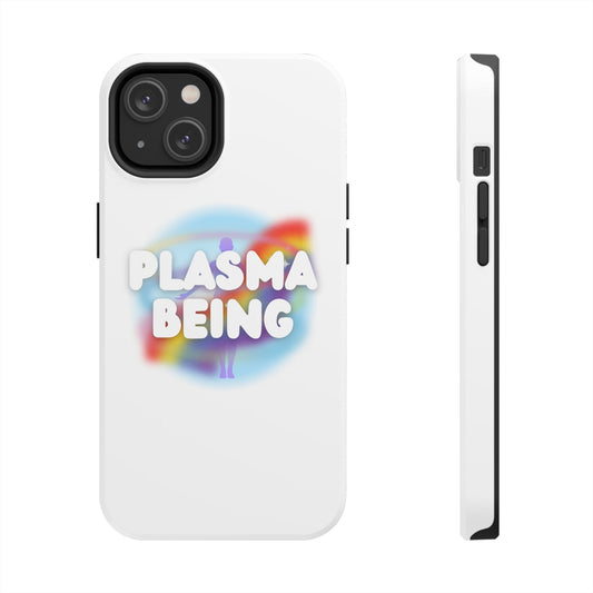 Plasma Being Tough Phone Case in White