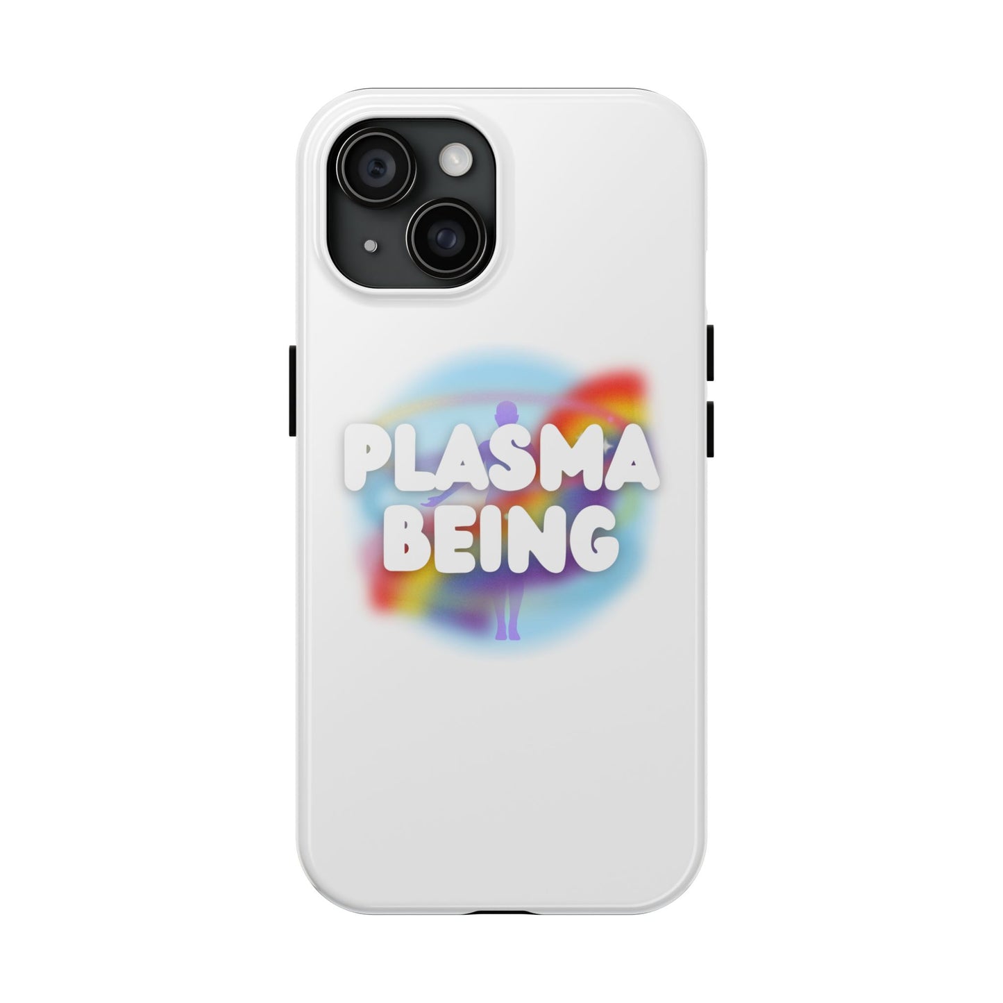 Plasma Being Tough Phone Case in White