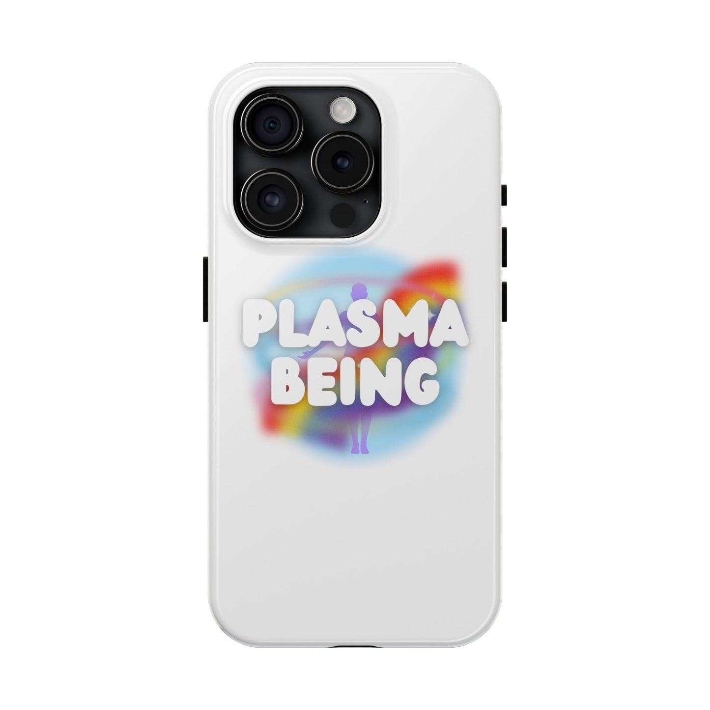 Plasma Being Tough Phone Case in White