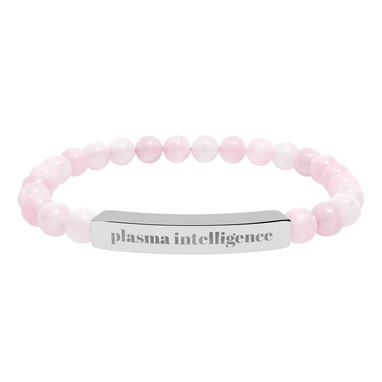 Plasma Intelligence Stretch Bracelet — Natural Stone Engraved Spiritual Reminder