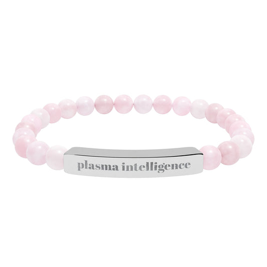 Plasma Intelligence Stretch Bracelet — Natural Stone Engraved Spiritual Reminder
