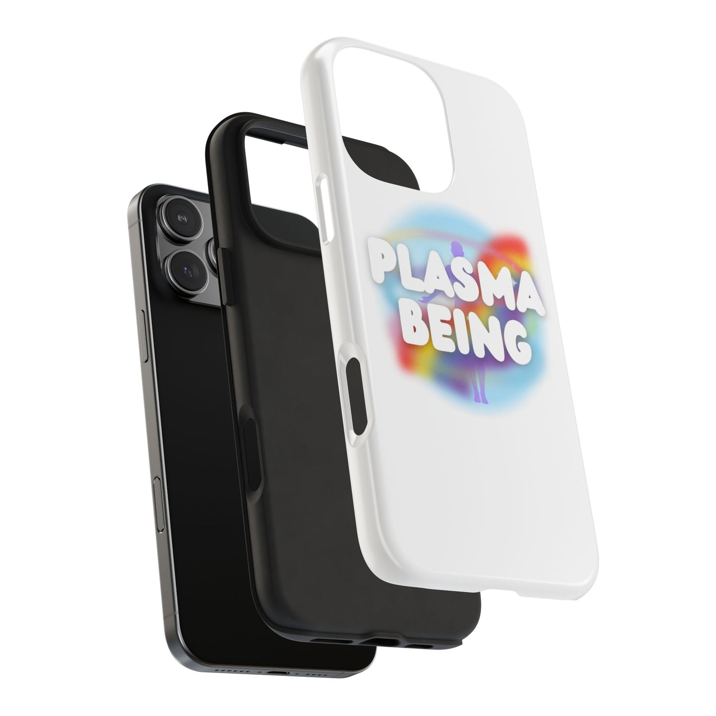 Plasma Being Tough Phone Case in White