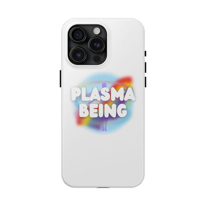 Plasma Being Tough Phone Case in White