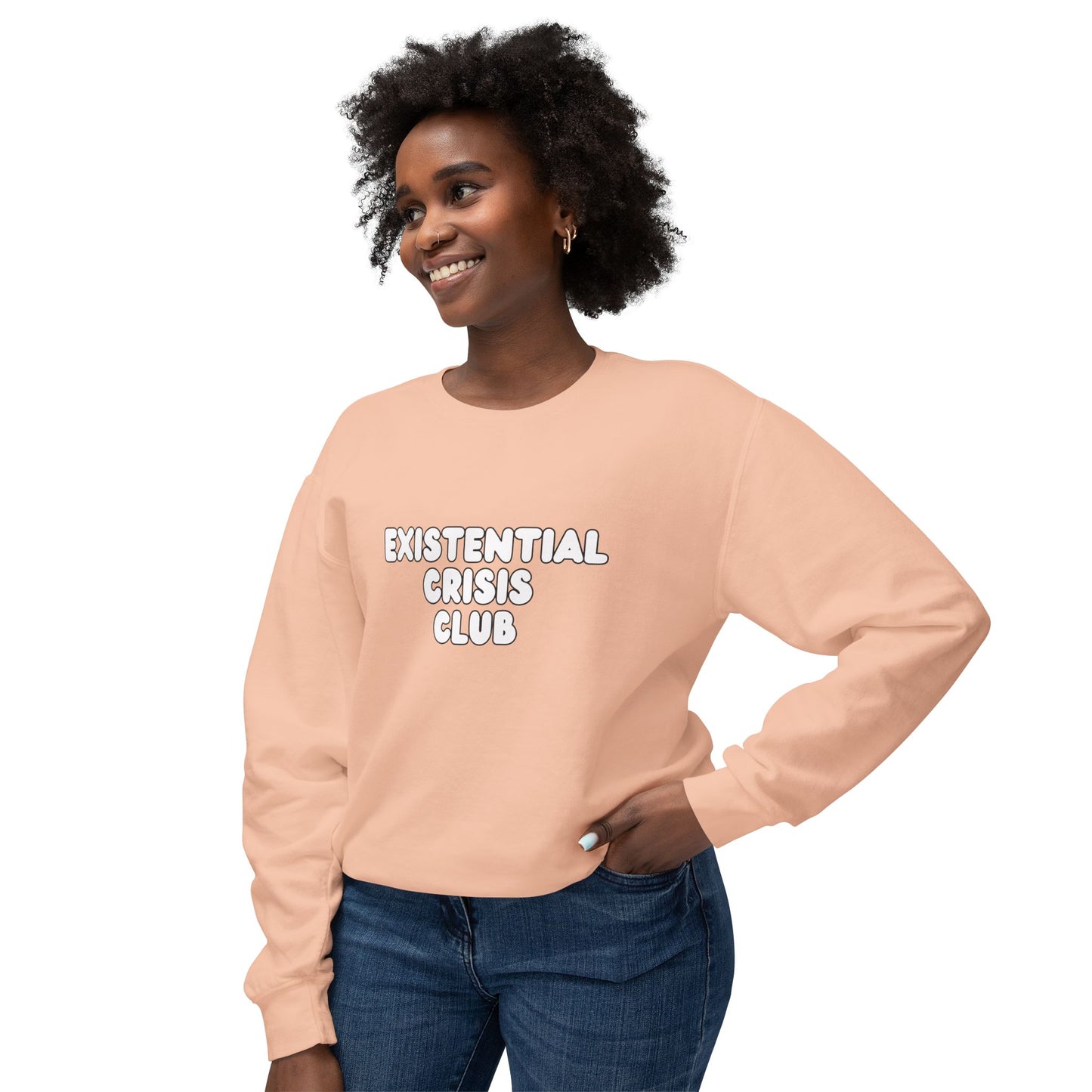 Existential Crisis Club - Unisex Lightweight Crewneck Sweatshirt