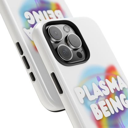 Plasma Being Tough Phone Case in White