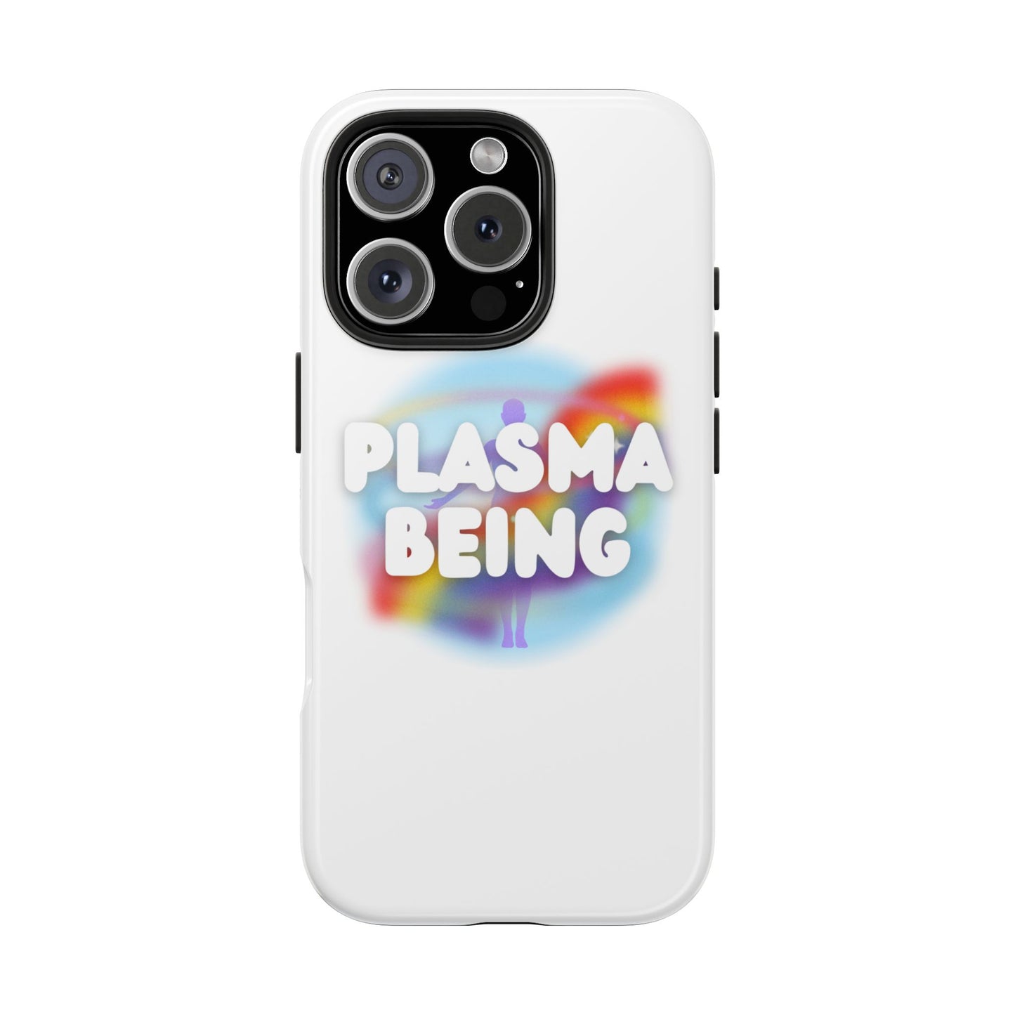 Plasma Being Tough Phone Case in White