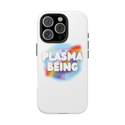 Plasma Being Tough Phone Case in White