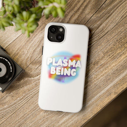 Plasma Being Tough Phone Case in White
