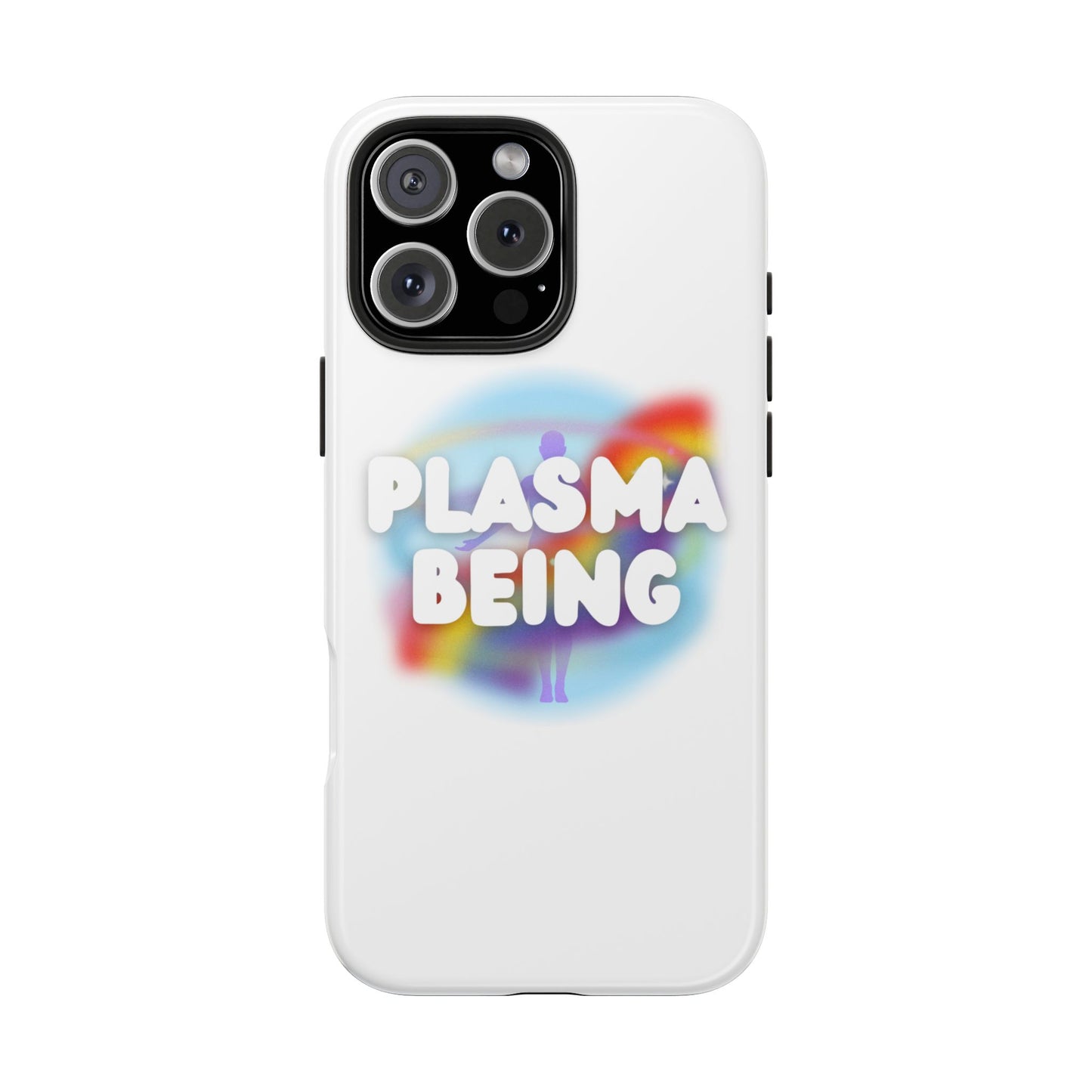 Plasma Being Tough Phone Case in White