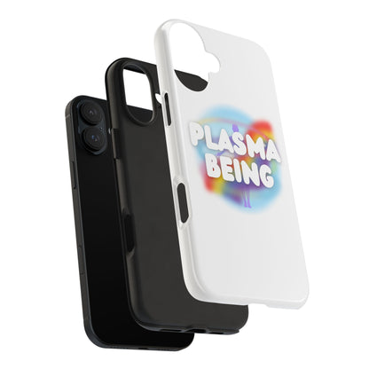 Plasma Being Tough Phone Case in White
