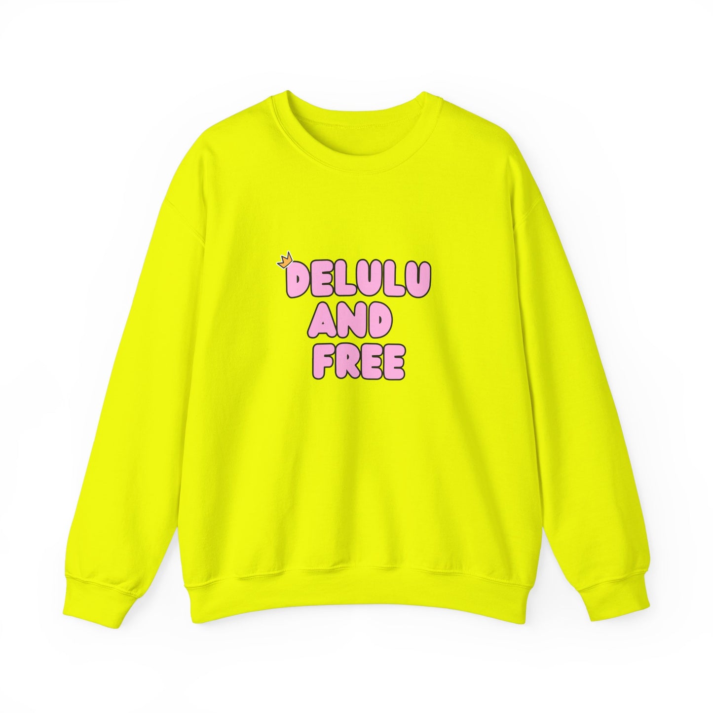 Delulu and Free - Unisex Heavy Blend™ Crewneck Sweatshirt